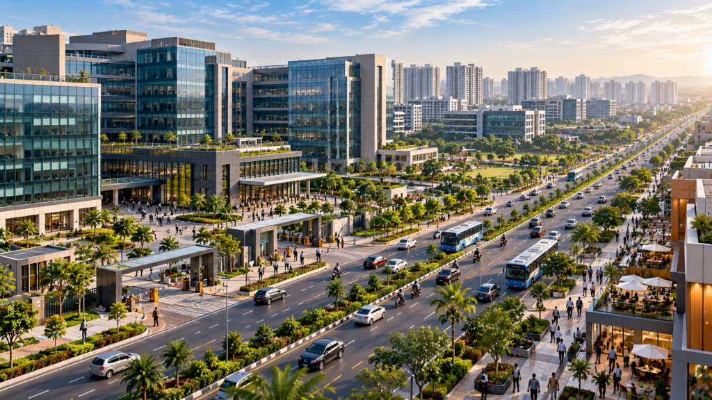 employment and business hubs